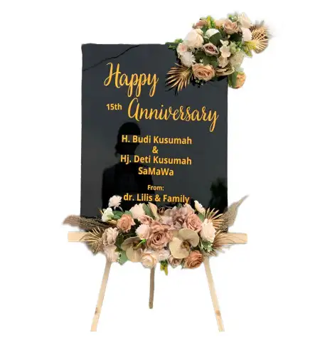 Papan Bunga Akrilik Garden Wedding Bogor