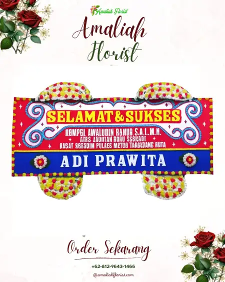 Papan Bunga Ucapan Selamat Garden Wedding Bogor